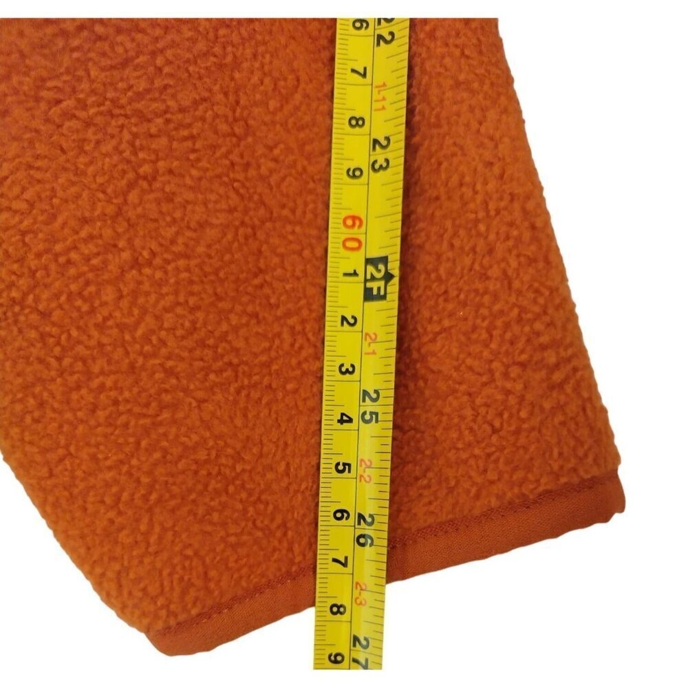 Goodfellow & Co Recycled Polyester Orange Fleece Jacket Mens Large. NWT - Picture 7 of 9